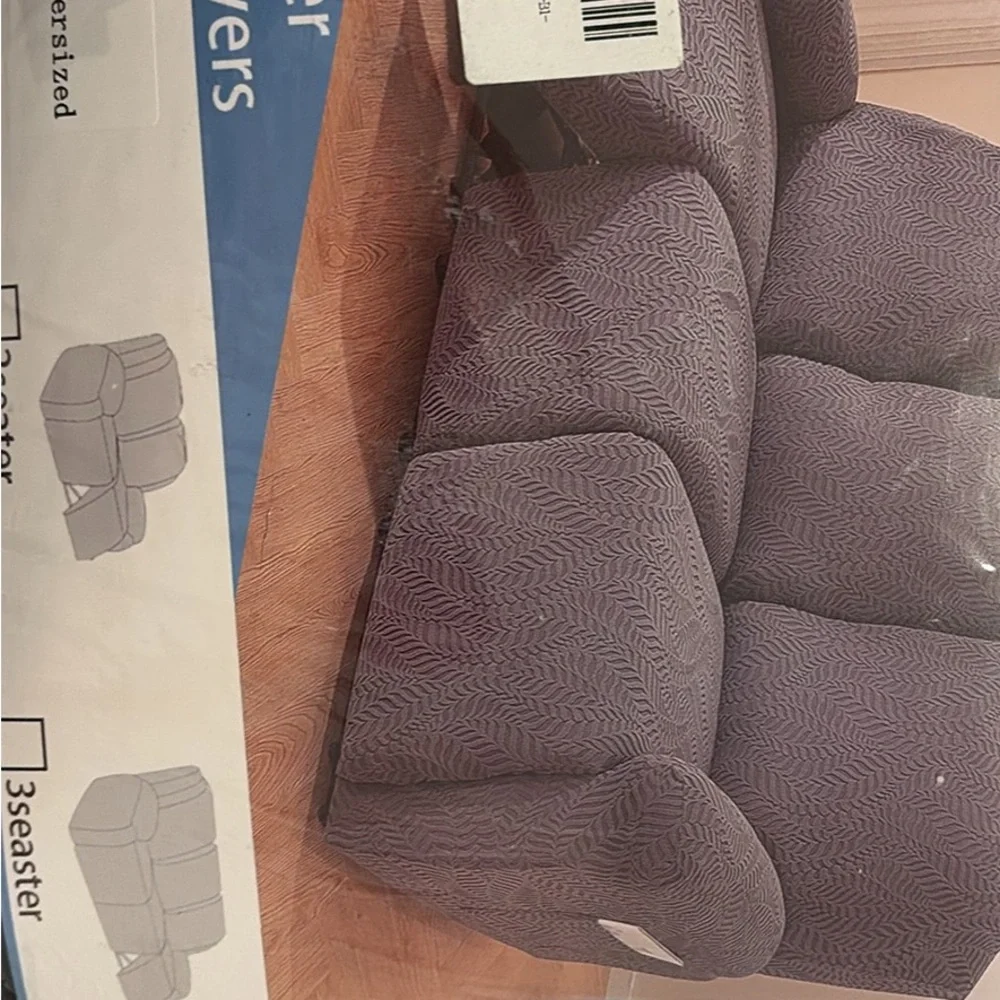 Plush Recliner cover gray overdized